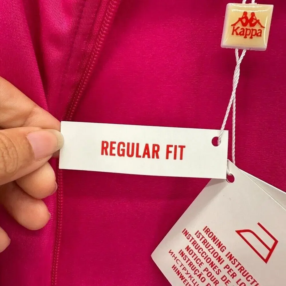 Kappa Banda Anniston Track Jacket Mens S Fushcia Pink Teal Athleisure Bloke NWT - Picture 12 of 12